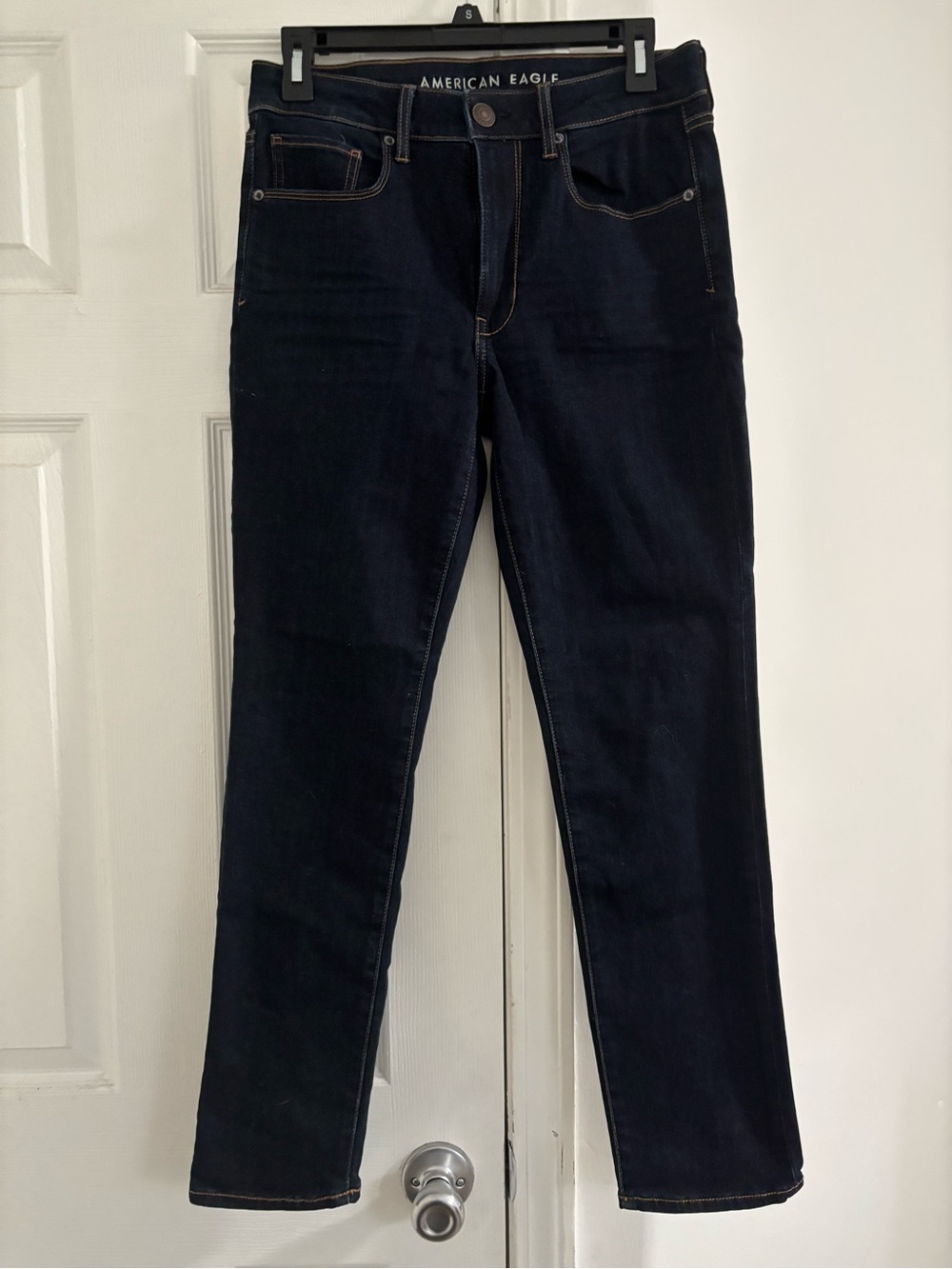 American Eagle Outfitters Dark Blue Straight Leg Jeans